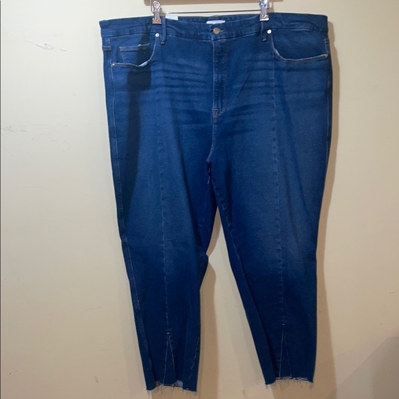 Women's New Good American Good Curve Straight Jeans Plus Size - Picture 1 of 7